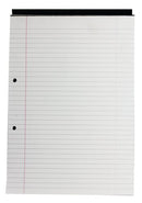 Q-Connect Feint Ruled Margin Head Bound Refill Pad 160 Pages A4 (10 Pack) KF02228