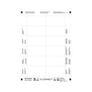 Q-Connect Name Badge Inserts 40x75mm 12 per Sheet Pack of 25 KF02288