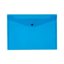 Q-Connect Polypropylene Document Folder A4 Blue (Pack of 12) KF03596