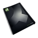 Q-Connect Polypropylene Wirebound Book A4 Black (3 Pack) KF03729