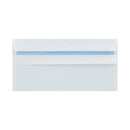 Q-Connect DL Envelope Wallet Self Seal 80gsm White (250 Pack) KF07556