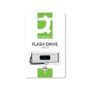 Q-Connect USB 3.0 Slider 128GB Flash Drive Silver/Black KF16375