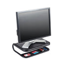 Q-Connect Monitor Laptop Riser with Desktop Organiser 380x295x110mm Black KF17416