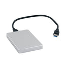 Q-Connect Portable External Hard Drive 2TB with USB Cable Silver KF18084
