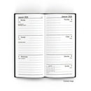 5 Star Slim Desk Diary Portrait Week To View Black 2026 KF1BK26