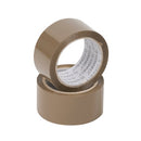 Q-Connect Packaging Tape 50mmx66m Polypropylene Brown (Pack of 6) KF27010