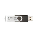 Q-Connect USB 2.0 Swivel 64GB Flash Drive Silver/Black KF41514
