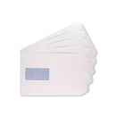 Q-Connect C5 Envelopes Window Pocket Self Seal 100gsm White (Pack of 500) 9007500