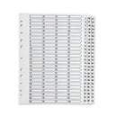 Q-Connect 1-75 Index Multi-Punched Reinforced Board Clear Tab A4 White KF97058
