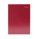 5 Star Desk Diary Day Per Page Appointment A4 Burgundy 2026 KFA41ABG26