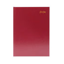 5 Star Desk Diary Week To View A5 Burgundy 2026 KFA53BG26