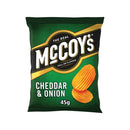 McCoys Cheddar and Onion Crisps 45g Pack of 36 09005