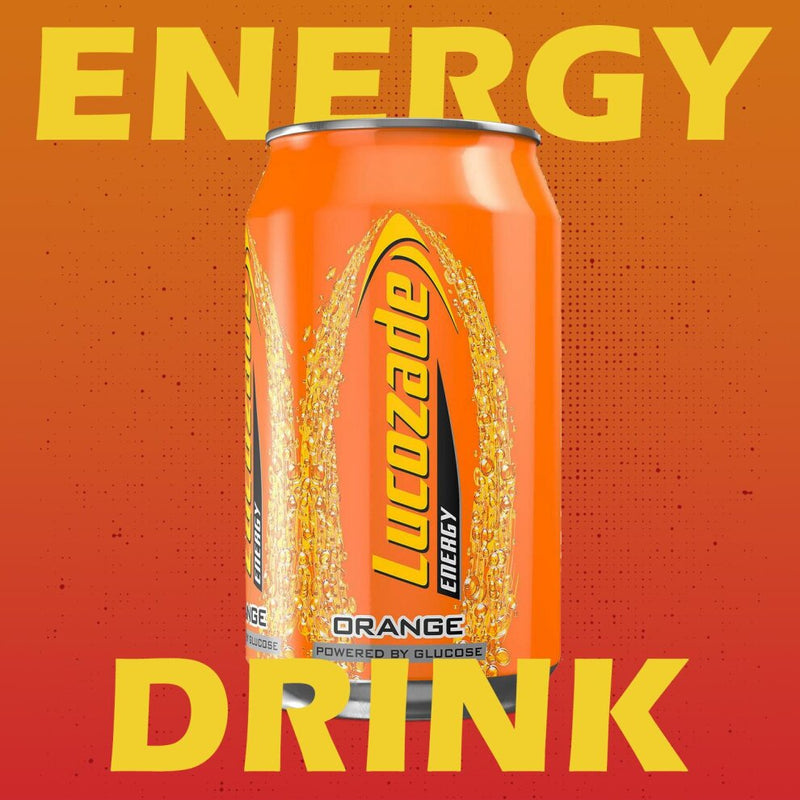 Lucozade Energy Sparkling Orange Drink 24 x 330ml