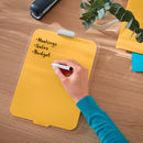 Leitz Cosy Glass Drywipe Desktop Easel Whiteboard Warm Yellow 39470019