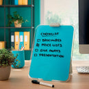 Leitz Cosy Glass Drywipe Desktop Easel Whiteboard Calm Blue 39470061
