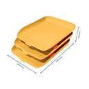 Leitz Cosy Letter Tray A4 Warm Yellow (Pack of 3) 53582019