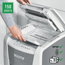 Leitz IQ Autofeed Office 150 Automatic Cross-Cut Paper Shredder P-4 White 80131000