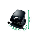 Leitz Hole Punch NeXXt Recycle 30 Sheet Black 50030095