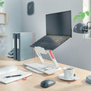 Leitz Ergo Adjustable Multi-Angle Laptop Stand White 258x45x253mm 64240001