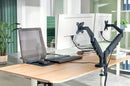 Leitz Ergo Dual Monitor Arm Dark Grey 65370089