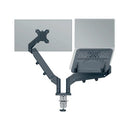 Leitz Ergo Dual Monitor and Laptop Arm Dark Grey 65380089