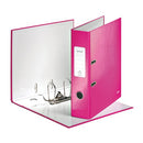 Leitz Wow 180 Lever Arch File 80mm A4 Pink (Pack of 10) 10050023