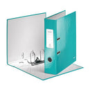 Leitz Wow 180 Lever Arch File 80mm A4 Ice Blue (Pack of 10) 10050051
