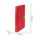 Leitz Recycle Expanding Concertina Project File A4 PP Red (Pack of 5) 46240025