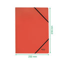 Leitz Recycle Card Folder/Elastic Bands A4 Red (Pack of 10) 39080025