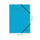 Leitz Recycle Card Folder Elastic Bands A4 Blue (Pack of 10) 39080035