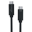 MediaRange USB Type C Cable Charge and Sync USB 3.1 10Gbit 100W Max 1.2m Black MRCS214