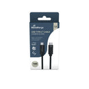 MediaRange USB Type C Cable Charge and Sync USB 3.1 10Gbit 100W Max 1.2m Black MRCS214