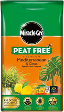 Miracle-Gro Peat-Free Premium Mediterranean & Citrus Plant Compost, 10L