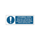 MyCafe Steaming Oven Sign Self Adhesive Vnl 300x100 MYC10684