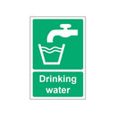 MyCafe Drinking Water Sign Self Adhesive Vnl 100x150 MYC10704