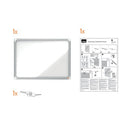 Nobo Premium Plus Magnetic Lockable Notice Board 8xA4 1902559