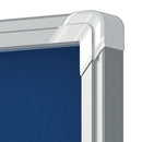 Nobo Premium Plus Felt Lockable Notice Board 9xA4 1902556
