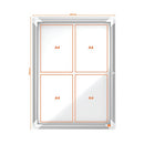 Nobo Premium Plus Outdoor Magnetic Lockable Notice Board 494x667x45mm 4xA4 1902577