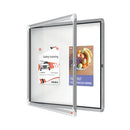 Nobo Premium Plus Outdoor Magnetic Lockable Notice Board 708x667x43mm 6xA4 1902578