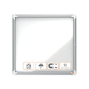 Nobo Premium Plus Outdoor Magnetic Lockable Notice Board 708x667x43mm 6xA4 1902578