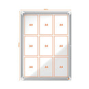 Nobo Premium Plus Outdoor Magnetic Lockable Notice Board 708x969x43mm 9xA4 902580