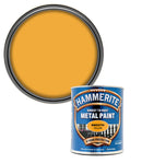 Hammerite 5092874 Direct To Rust Metal Paint - Smooth Yellow Finish 750Ml