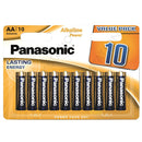 Panasonic Bronze Power AA Alkaline Batteries (Pack 10) - LR6APB/10BW