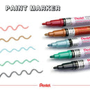 Pentel Paint Marker Fine Bullet Tip Assorted (Pack of 6) YMSP10/6-M
