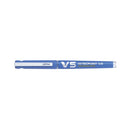 Pilot V5 Cartridge Rollerball Pen Fine Blue Pack of 10 4902505442803