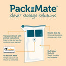 Packmate Medium Flat Vacuum Storage Bags (Pack of 2) C40426-GRE