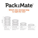Packmate Medium Flat Vacuum Storage Bags (Pack of 2) C40426-GRE