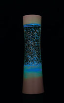 Miniature Shake and Shine LED Glitter Lamp White Base Battery Operated SGLL