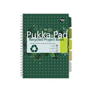 Pukka Pad Recycled Project Book A4 Green (Pack of 3) 6050-REC