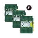 Pukka Pad Recycled Project Book B5 Green (Pack of 3) 6052-REC